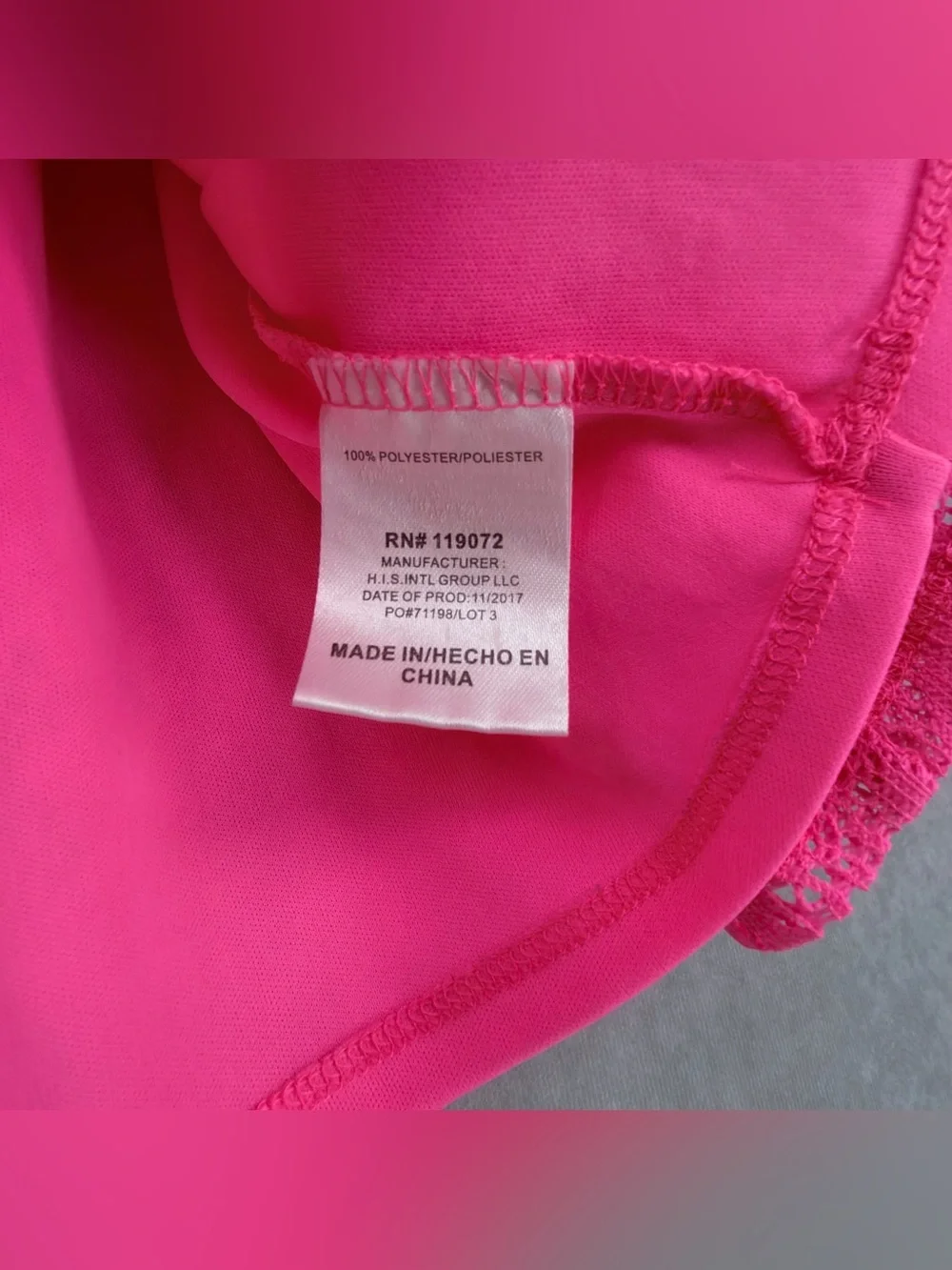 Girls 6X Hot Pink Lace Tank Top with white Shorts Set